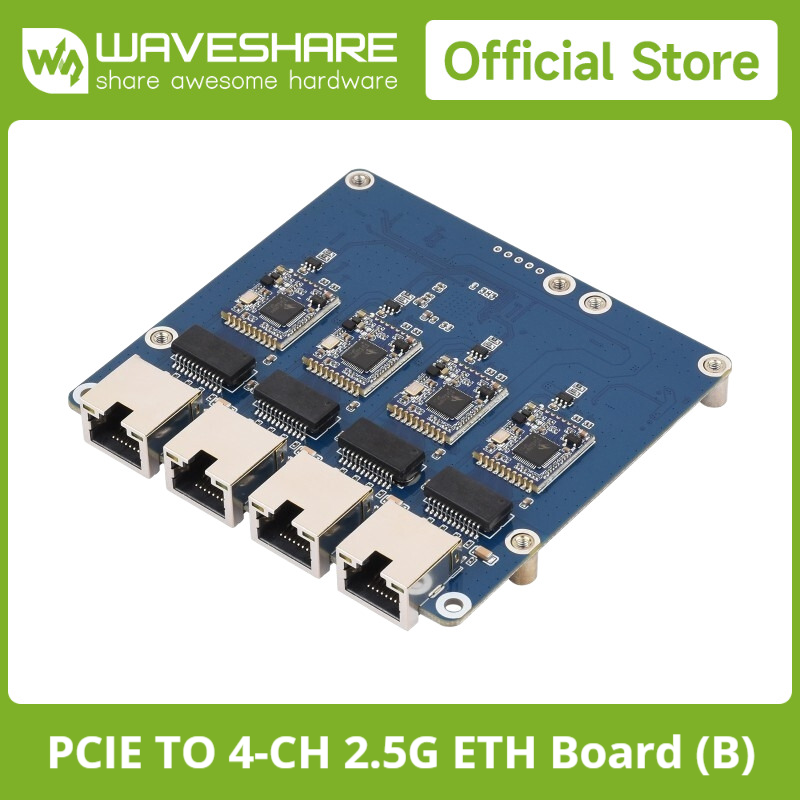 Raspberry Pi 5 - Carte Waveshare PCIe vers Gigabit 4