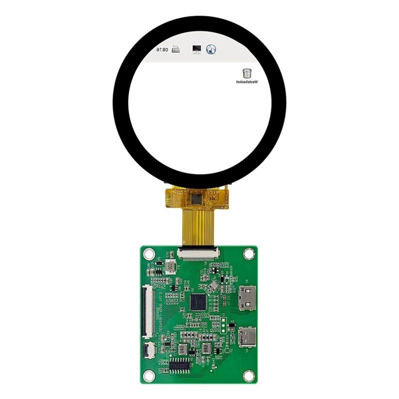 Raspberry Pi 5 - Écran rond A52T DSI TFT LCD