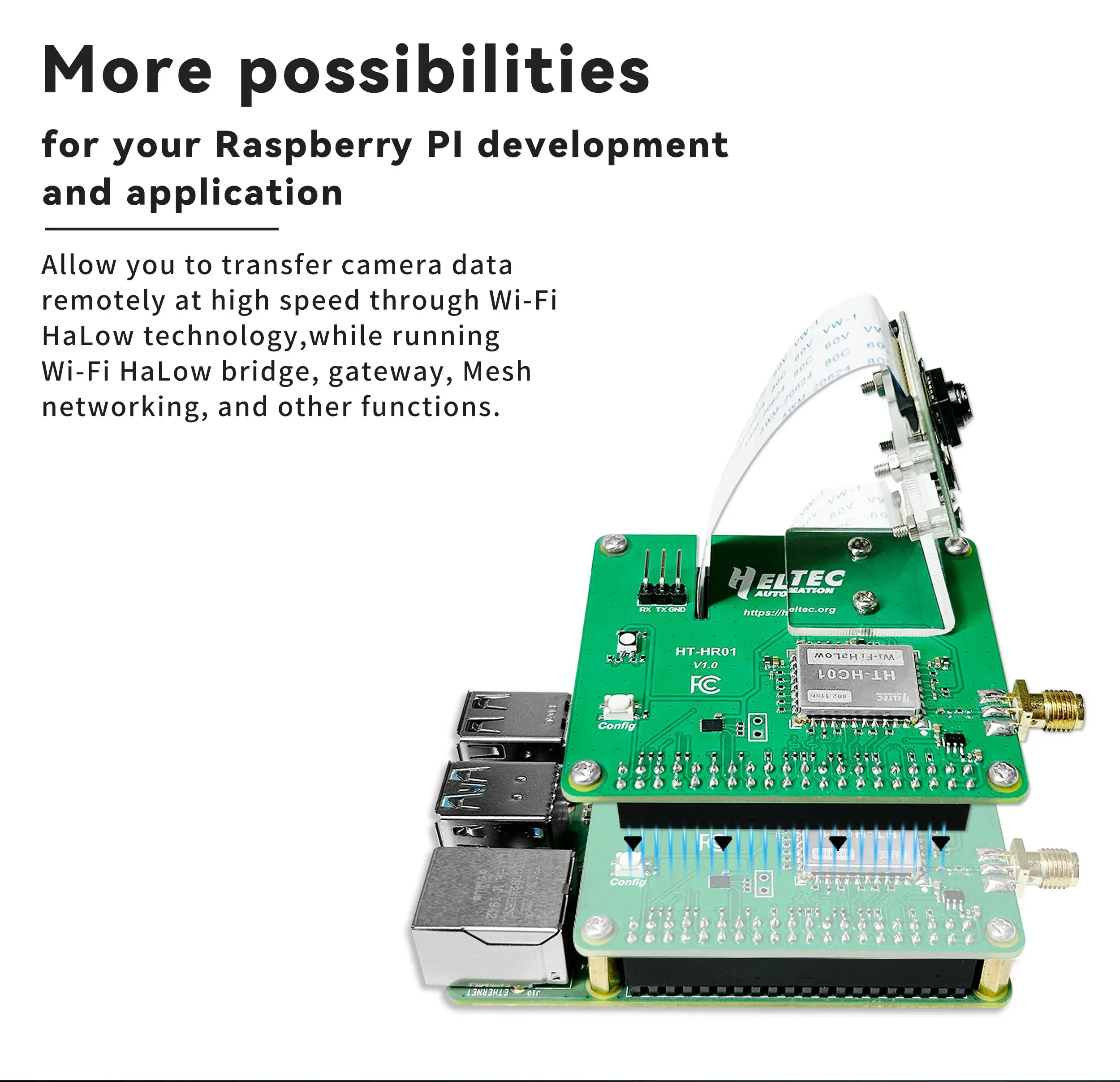Module Wi-Fi HaLow Heltec Pi-C - Raspberry Pi 5 avis et prix