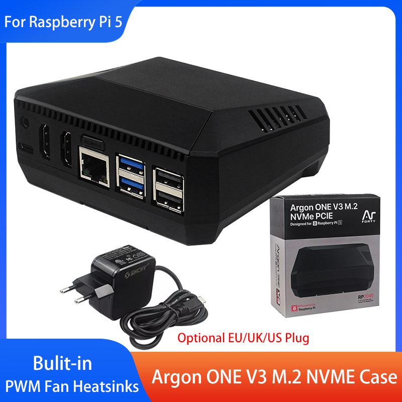 Boîtier Argon ONE V3 M.2 NVME, - Pi 5 Case avis et prix